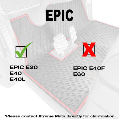 All Black - EPIC Compatible Golf Cart Floor Mat 