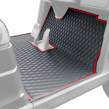 Red Trim - EPIC Compatible Golf Cart Floor Mat 