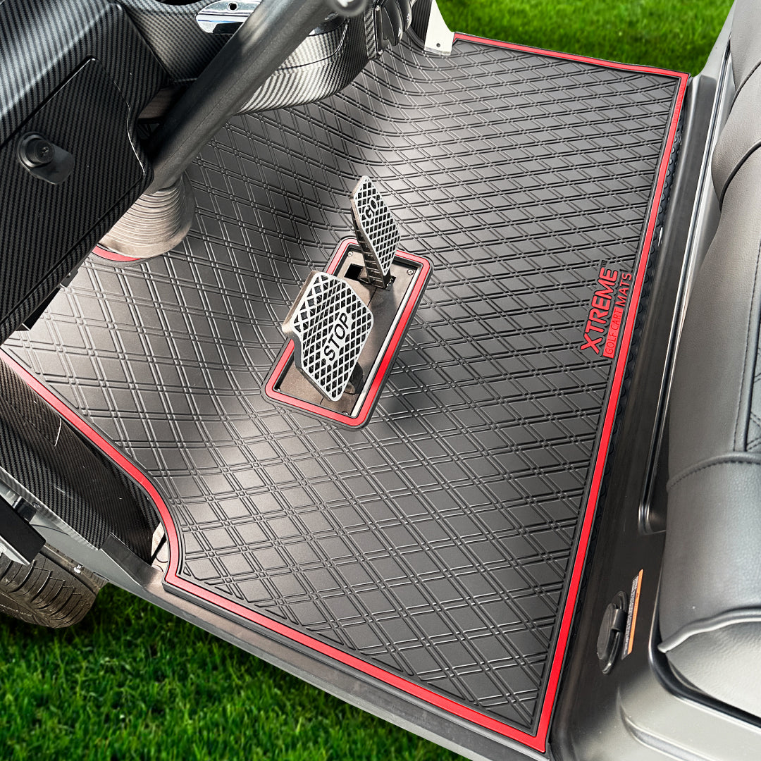 Red Trim - EPIC Compatible Golf Cart Floor Mat #trim-color_red-trim