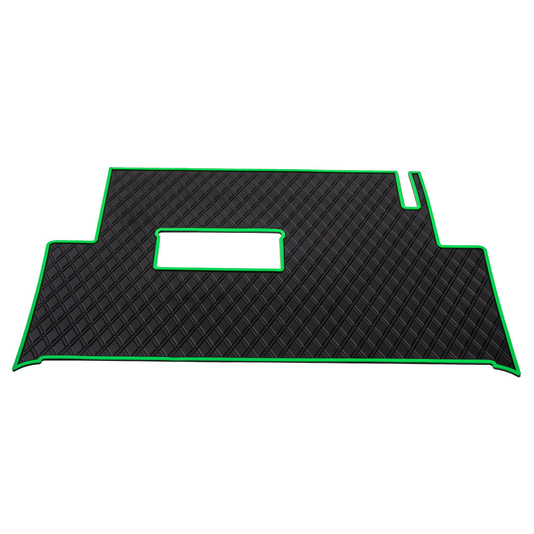 black and green golf cart floor mat- Club Car Floor Mat - Fits Precedent (2004-2023) / Onward & Tempo (2017-2024) / Villager & V4L (2019-2023) 