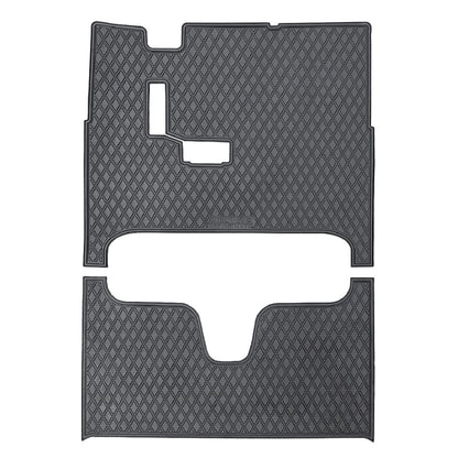 All Black - E-Z-GO L6 Floor Mats SET - 1st & 2nd Row Mats - Fits E-Z-GO L6 2021+ Gen2 - PRO Series 