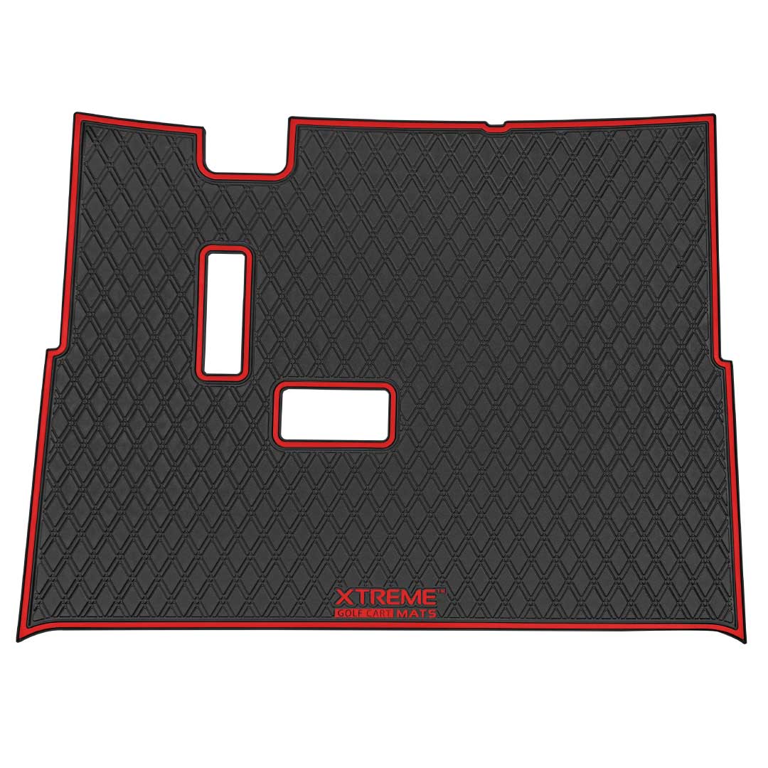 Red trim- E-Z-GO S2 & S4 Floor Mats - Fits E-Z-GO Express S2 and S4 (2021.5-Current) 