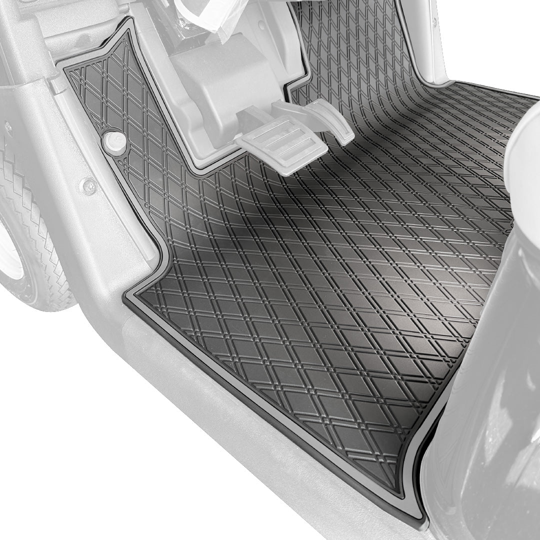 Grey Trim - E-Z-GO RXV / Valor (2023) Golf Cart Floor Mat #trim-color_grey-trim