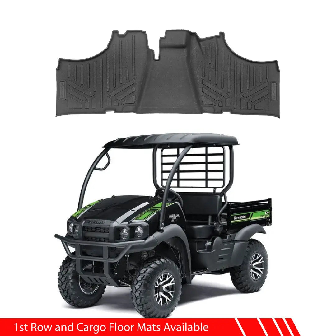 SMARTLINER Custom Fit Rugged Rubber Floor Liners For 2019-2024 Kawasaki Mule PRO