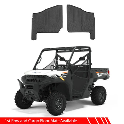 SMARTLINER Custom Fit Rugged Rubber Floor Liners For 2018-2023 Polaris Ranger 1000 (3 seater)