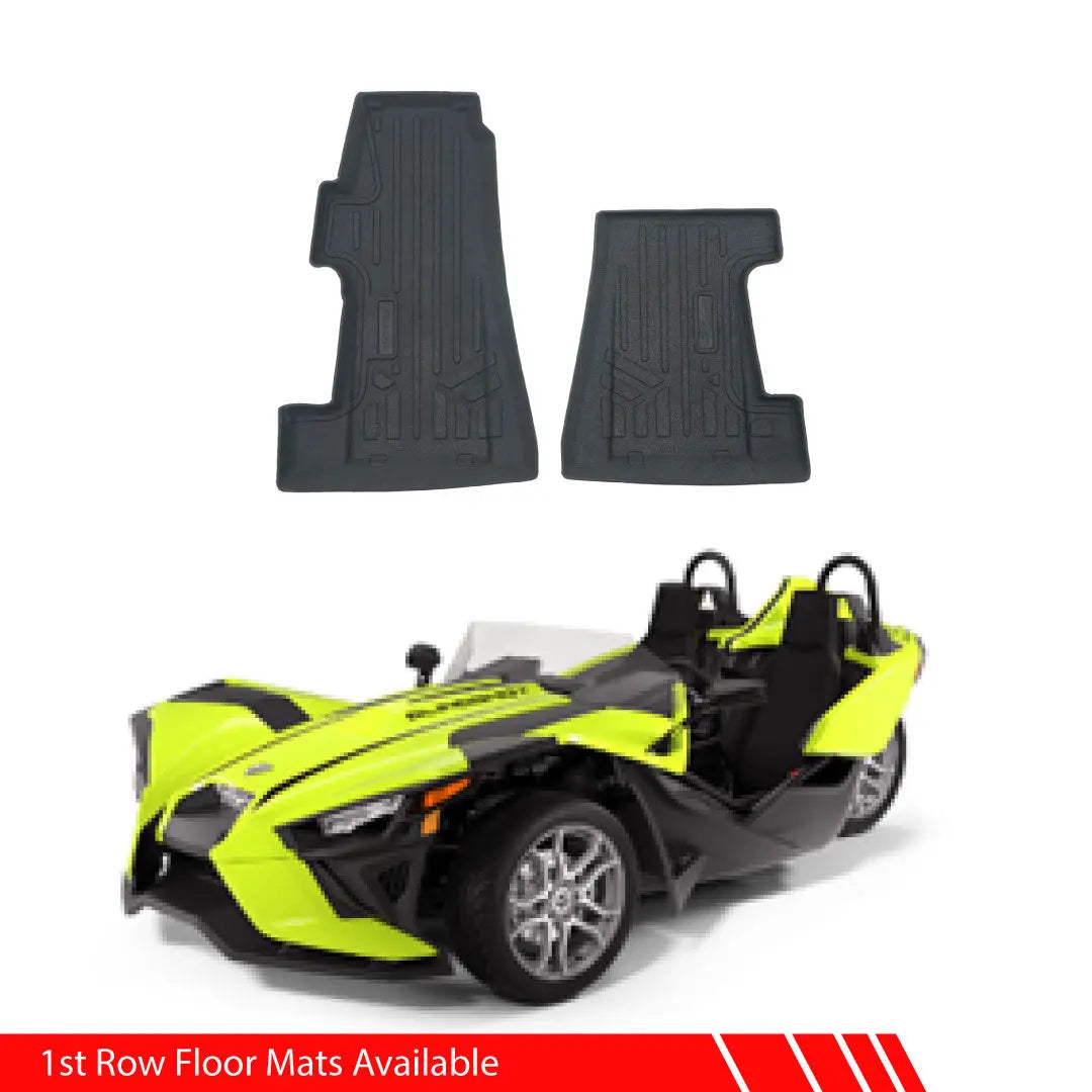 SMARTLINER Custom Fit Rugged Rubber Floor Liners For 2017-2024 Polaris Slingshot