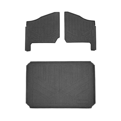 SMARTLINER Custom Fit Rugged Rubber Floor Liners For 2018-2023 Polaris Ranger 1000 (3 seater)