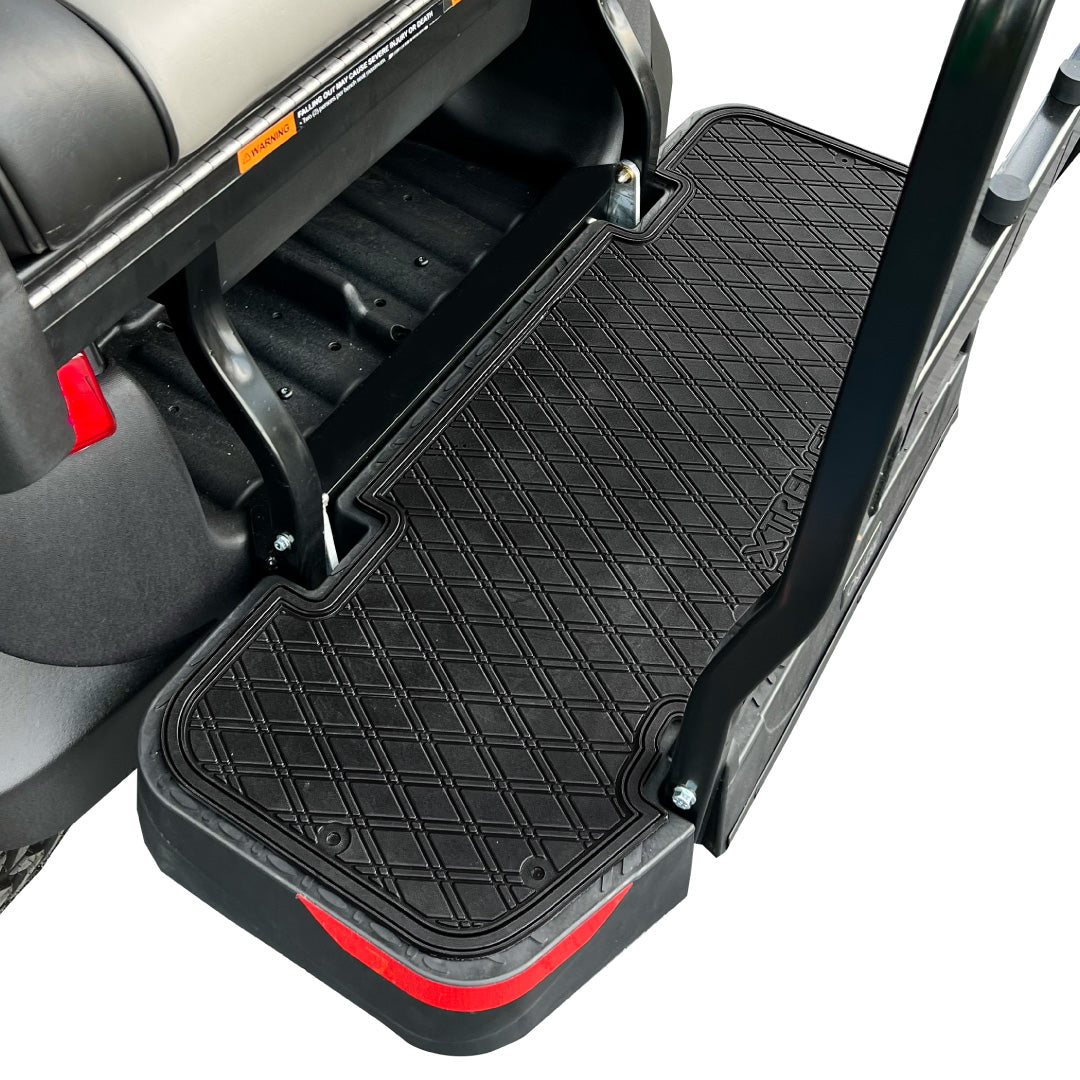 all black PRO Series Rear Facing Foot Rest Mat - Fits DoubleTake Max 5 and Max 6 Rear Kits 