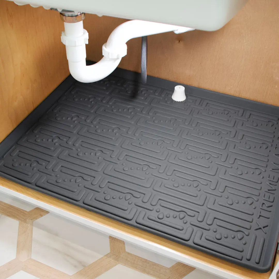 HOW TO Install an Under Sink Rubber Mat • Easy DIY Leak Alarm