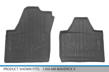 Custom Fit Rugged Rubber Floor Liners For 2019-2024 Can-Am Maverick X UTV SXS Liner/floor mat/ bedliner/ Mat Set/ Rugged Rubber/Second Row