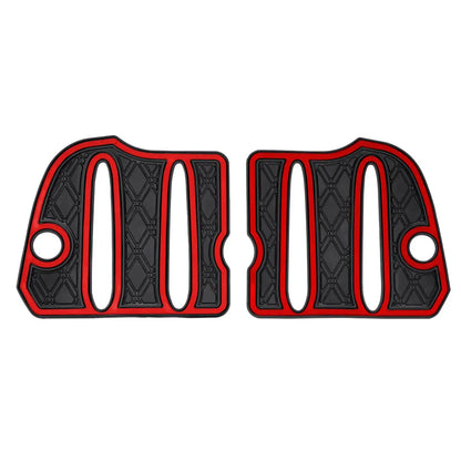 Red trim- Yamaha Drive2 PRO Series Bag Well Mat - Fits Yamaha Drive2 (2017- Current) 