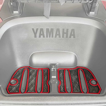 Red trim- Yamaha Drive2 PRO Series Bag Well Mat - Fits Yamaha Drive2 (2017- Current) 