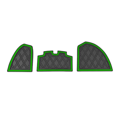 Green trim- Club Car PRO Series Dash Mat - Fits Club Car Precedent (2004-2023), Onward/Tempo (2017-2024) 