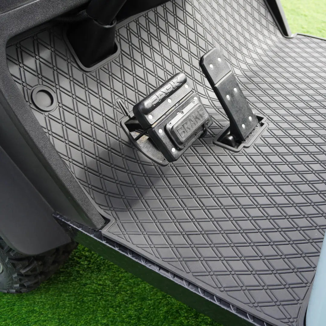 E-Z-GO Floor Mats - Fits All TXT Trims (1996+)/S2 (2020 & earlier) /  Workhorse/Express S4 (2020 & earlier)/Valor/Cushman/TXT Style Navitas Frame