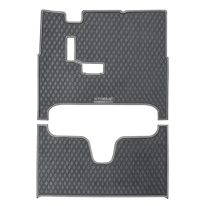 Grey Trim- E-Z-GO L6 Floor Mats SET - 1st & 2nd Row Mats - Fits E-Z-GO L6 2021+ Gen2 - PRO Series 