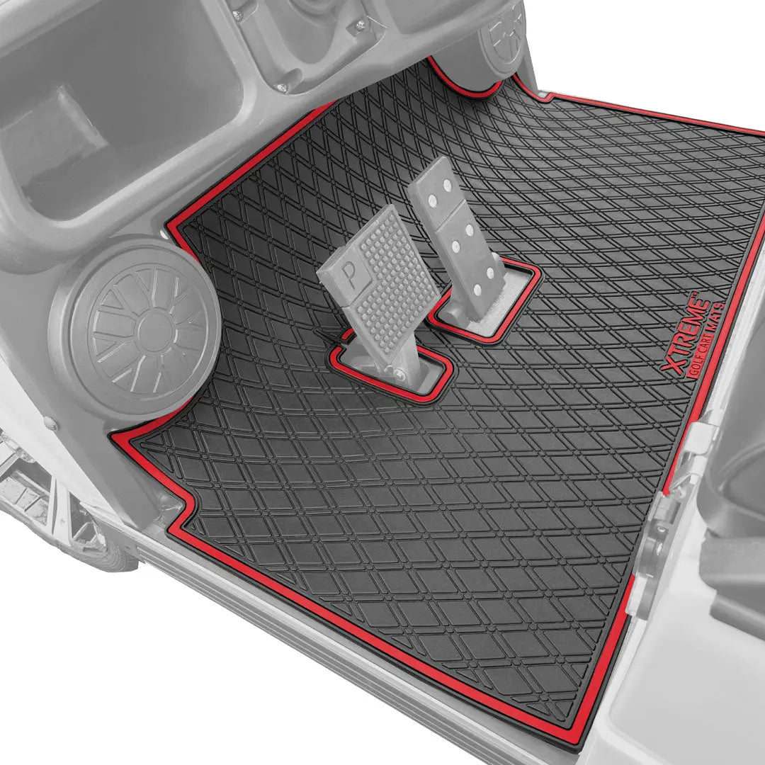 Red trim- Evolution Floor Mat - Fits 2022 & Prior Classic Plus / Classic Pro / Forester / Turfman *Does NOT Fit Some 2023 Models* #trim-color_red-trim