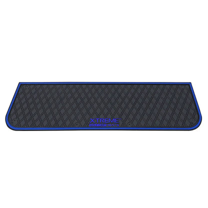 Blue trim The Xtreme Mats PRO Series Foot Rest Seat Kits for several golf cart models.