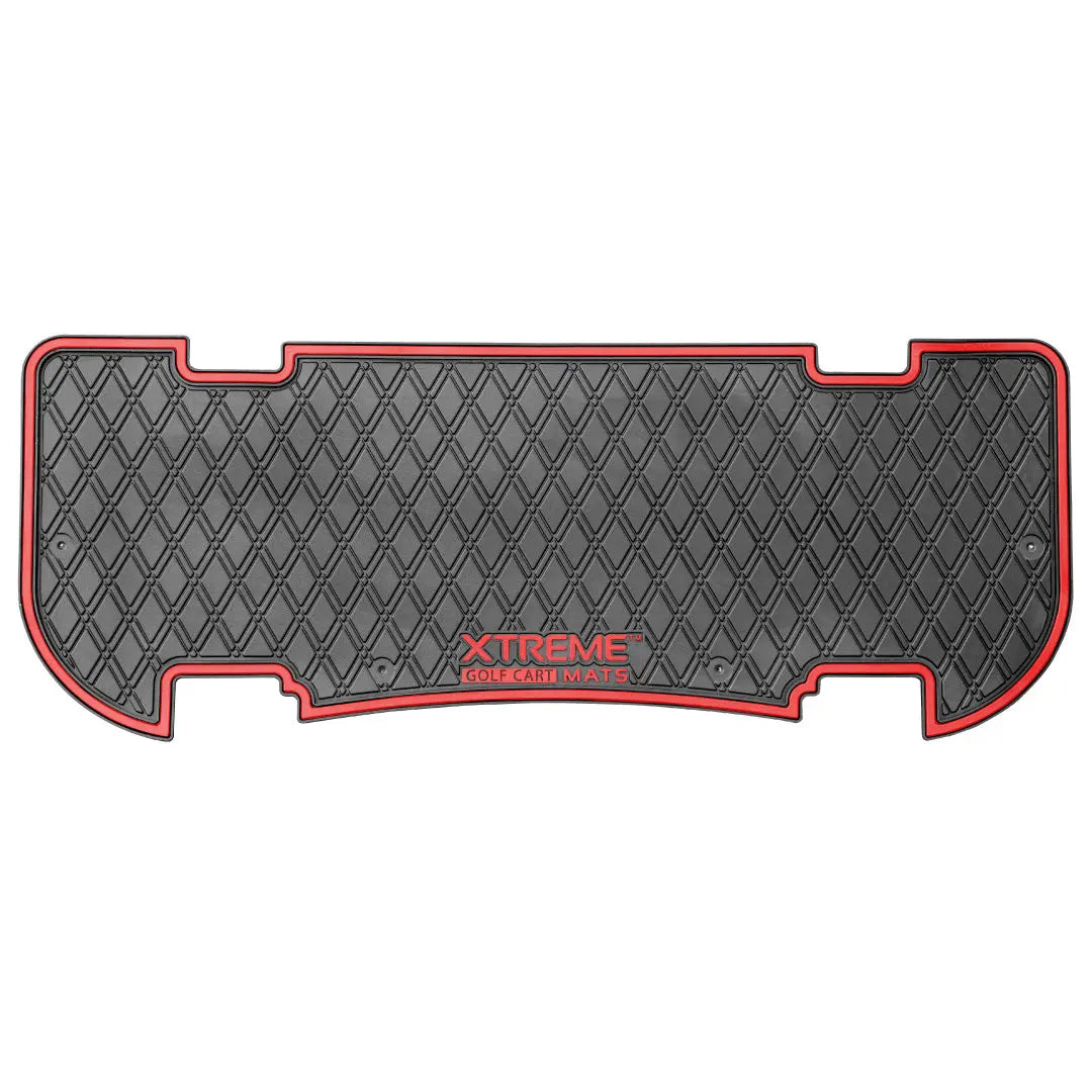 Red trim PRO Series Rear Facing Foot Rest Mat - Fits MADJAX Genesis 250/300 Rear Seat Kits #trim-color_red-trim