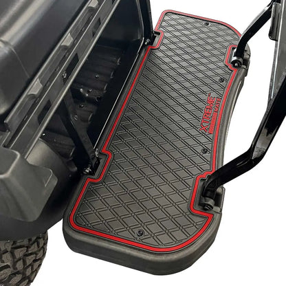 Red trim PRO Series Rear Facing Foot Rest Mat - Fits MADJAX Genesis 250/300 Rear Seat Kits 