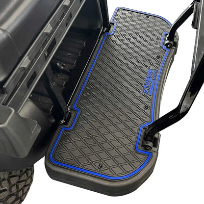 Blue trim PRO Series Rear Facing Foot Rest Mat - Fits MADJAX Genesis 250/300 Rear Seat Kits 