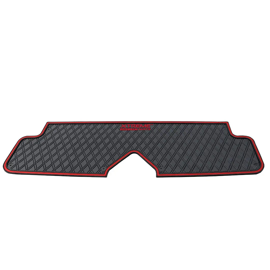 The Xtreme Mats PRO Series Rear Facing Foot Rest for the ICON Version 2 model. #trim-color_red-trim