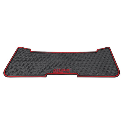 Red trim E-Z-GO RXV & TXT - Rear Facing Foot Rest Mat - Fits Select E-Z-GO RXV and TXT Rear Seat Kits - PRO Series 