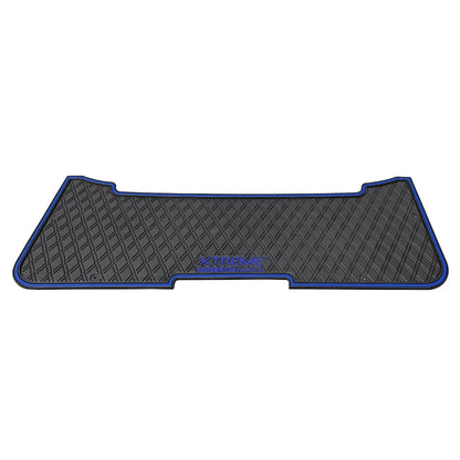 All black E-Z-GO RXV & TXT - Rear Facing Foot Rest Mat - Fits Select E-Z-GO RXV and TXT Rear Seat Kits - PRO Series