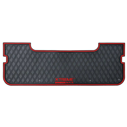 red trim The Xtreme Mats PRO Series Rear Facing Foot Rest for several golf cart models. 