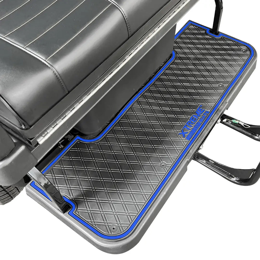 Blue trim- Evolution PRO Series Rear Facing Foot Rest Mat - Fits Evolution Classic Plus / Classic Pro / Carrier / Forester 